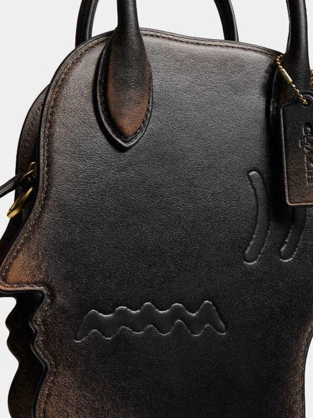 Coach x Brain Dead Logohead Bag in Loved Leather NWT